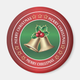 Imã Sinos de Natal e ouro