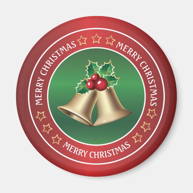 Imã Sinos de Natal e ouro (Frente)