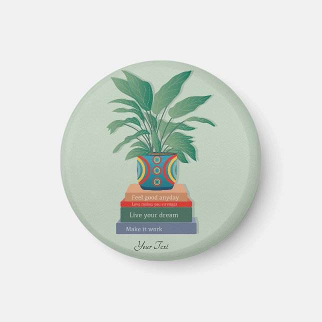 Imã Sinta-se bem, uma arte de palavras inspiradora no  (Frente)