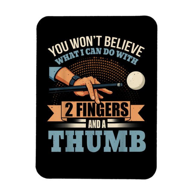 Ímã Sinuca de Bilhar Divertida (Vertical)