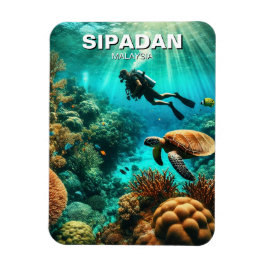 Ímã Sipadan Malásia Scuba Diver
