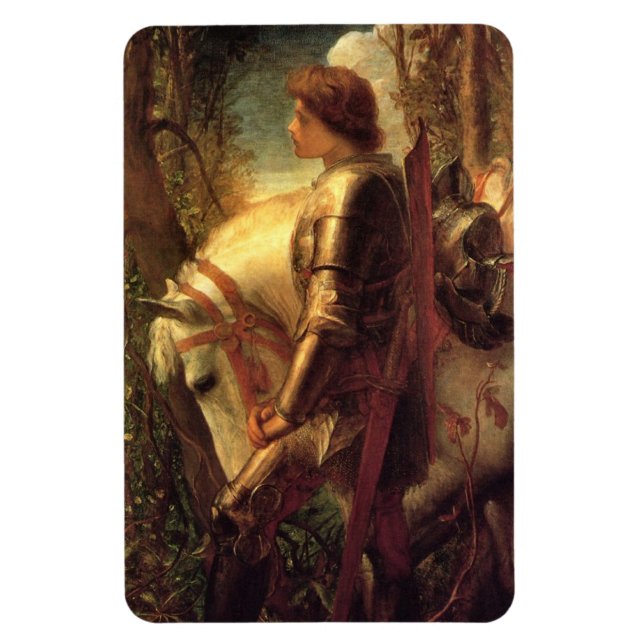 Ímã Sir Galahad (por George Frederick Watts) (Vertical)