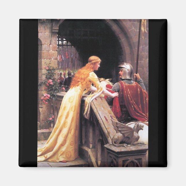 Imã Sir Lancelot e Guinevere nas Escadas (Frente)