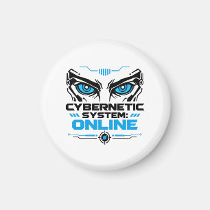 Imã Sistema Cibernético Olhos De Robô Futurista Online