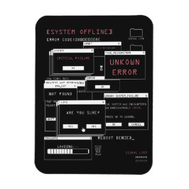 Ímã Sistema Offline - Design Techno-Brutalist