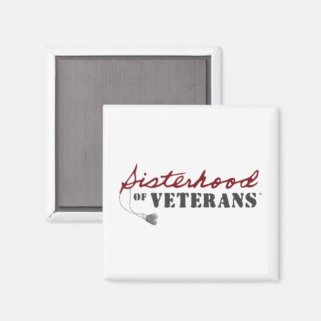 Imã Sisters of Veterans Military Pride Design (Front/Back)
