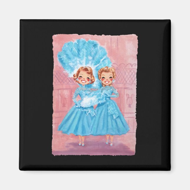 Imã Sisters White Christmas Movie 1954 Xmas Snow Pajam (Frente)