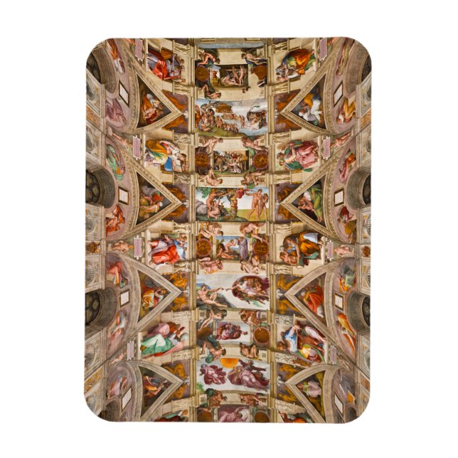 Ímã Sistine Chapel Ceiling, 1512 por Michelangelo (Vertical)