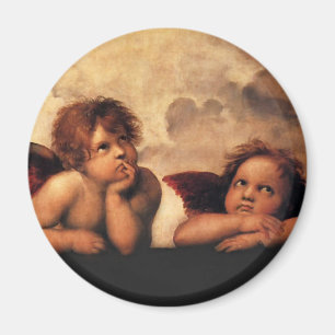 Imã Sistine Madonna 2 Angels por Raphael