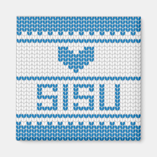 Imã Sisu Heart Knit Magnet 1 (Frente)
