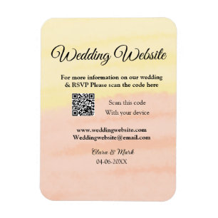 Ímã Site de casamento adicionar código Q R digitalizaç