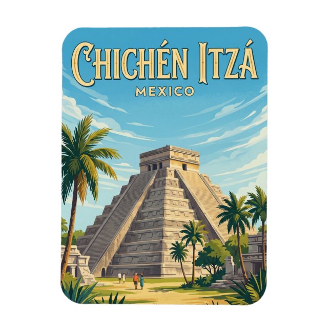 Ímã Sítio Arqueológico de Chichén Itzá México (Vertical)