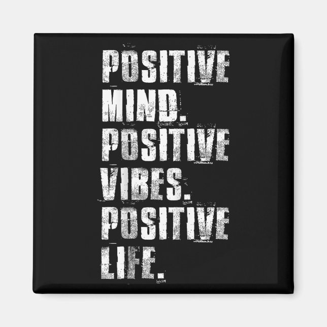 Imã Sitive Mind Sitive Vibes Sitive Life Motivational  (Frente)