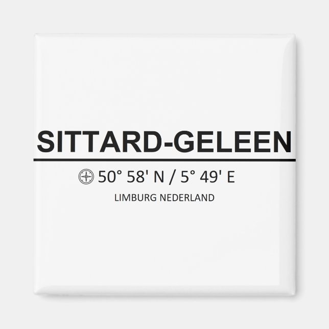 Imã Sittard Geleen Coordenaten - Sittard Geleen Coordi (Frente)