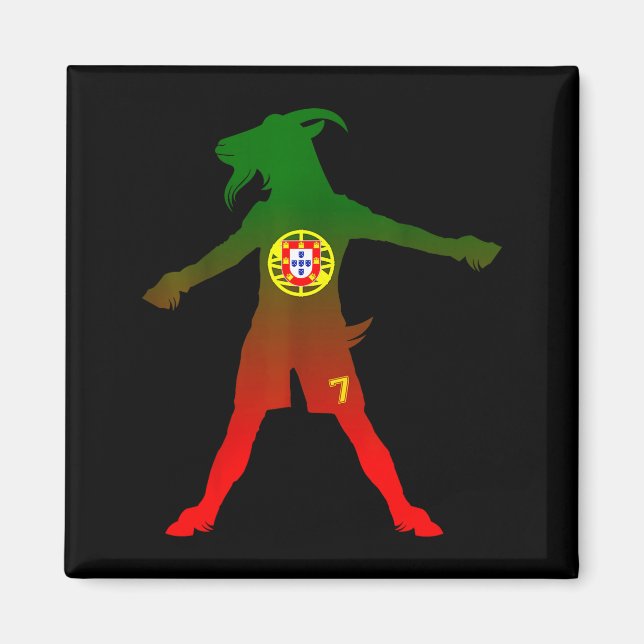 Imã Siuuu Real Goat Rtugal Flag Soccer Men Women Kids  (Frente)