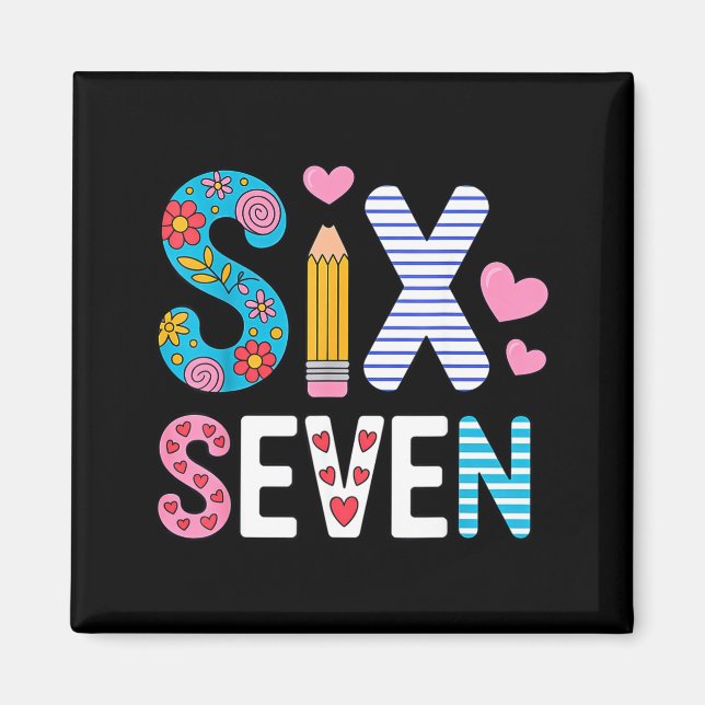 Imã Six Seven 6 7 Meme Teacher  (Frente)