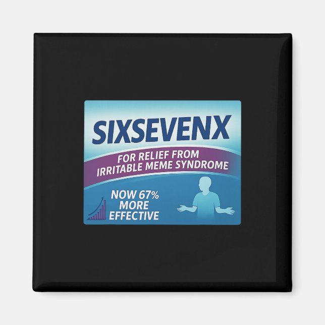 Imã Sixsevenx Alívio dos Números de Meme Paródia Profe (Frente)