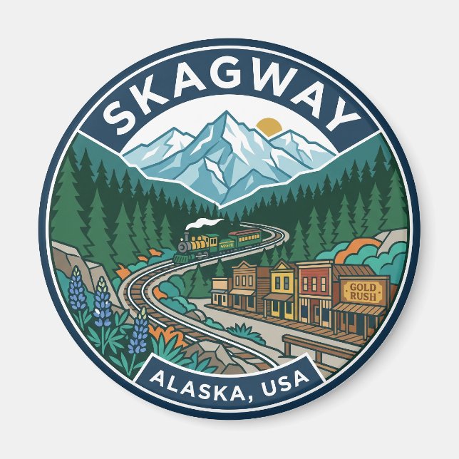 Imã Skagway EUA (Frente)