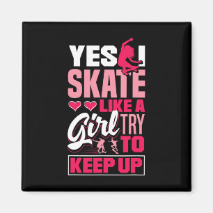 Imã Skate feminino de longboard Freeboard