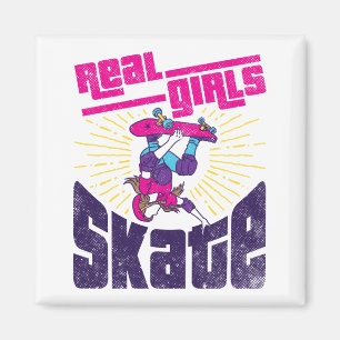 Imã Skate Real Girls do Skateboard
