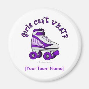 Imã Skate Roller Derby - Roxo