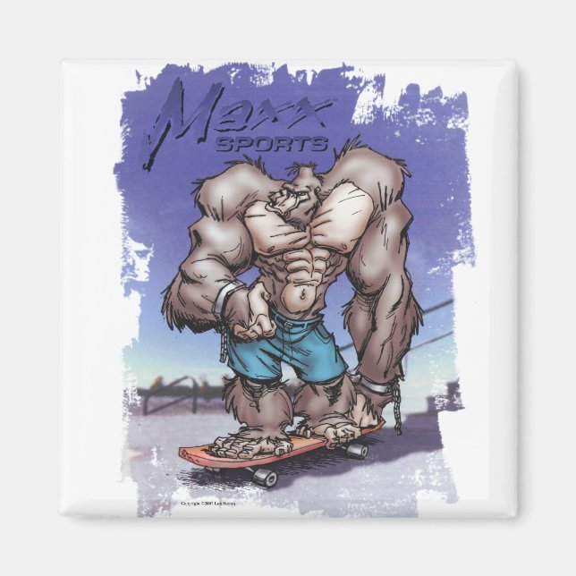 Imã Skateboard Maxx (Frente)