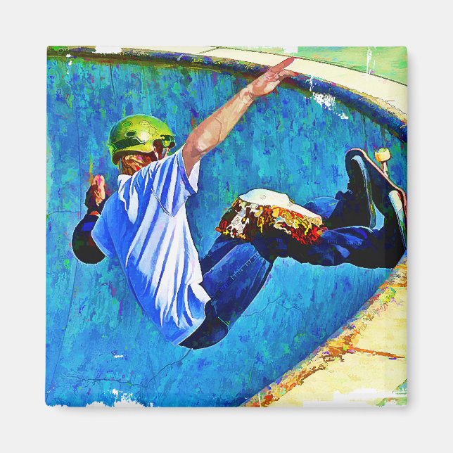 Imã Skateboard no Bowl (Frente)