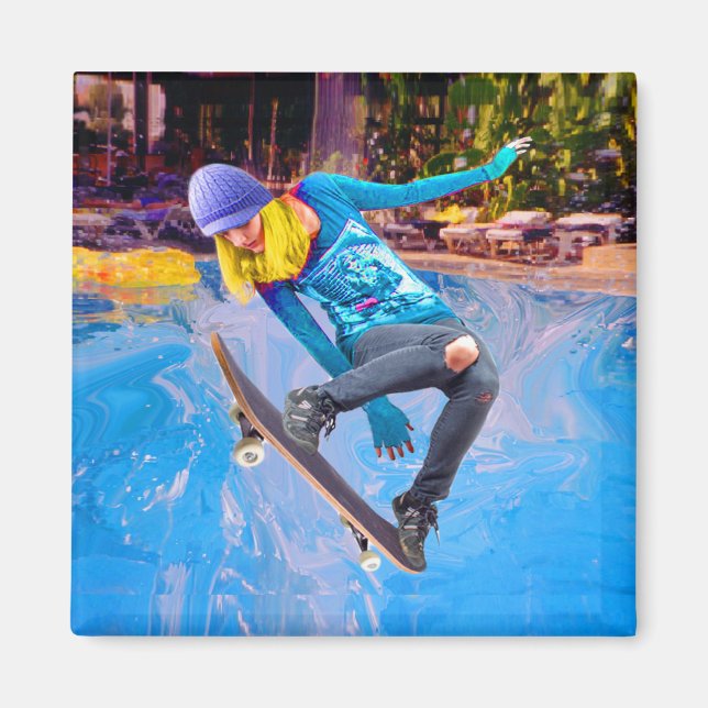 Imã Skateboard on Water (Frente)
