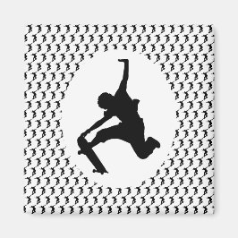 Imã Skateboarder Skateboard Silhouette
