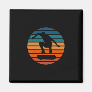 Imã Skateboarders Flip Skateboard T Retro Vintage Clic