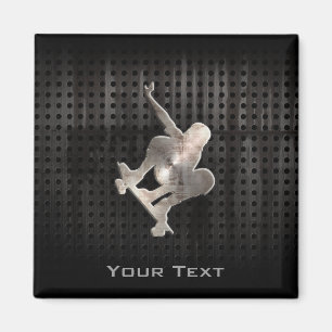 Imã Skateboarding; Preto legal