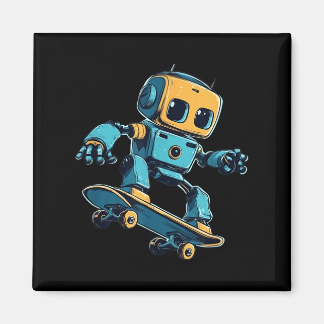 Imã Skater Robot Costume (Frente)