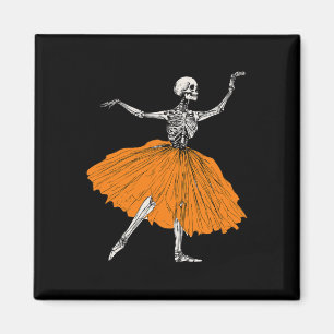 Imã Skeleton Ballerina Dance Tutu Dançador de Balés Sp