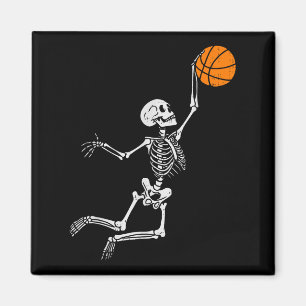 Imã Skeleton Basball Halloween Figurume Mens Boys Te