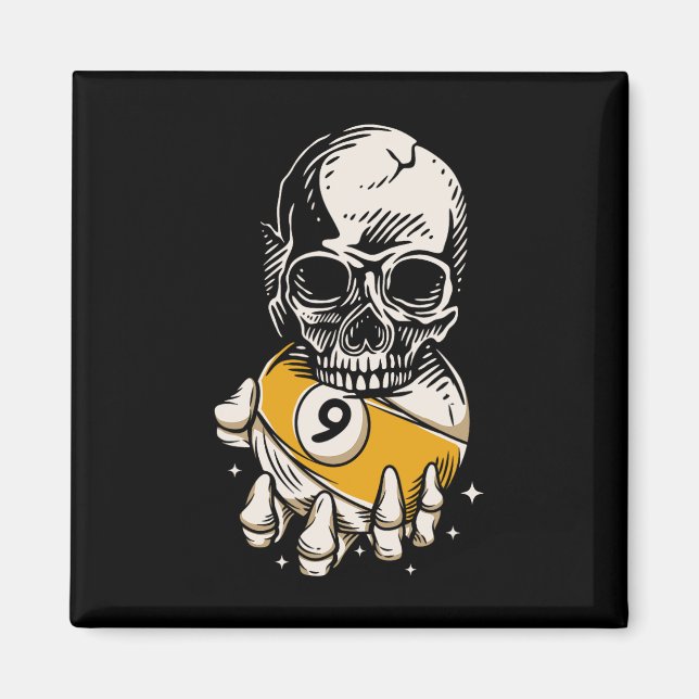 Imã Skeleton Billiards Ll Snooker Piscina Billiards (Frente)