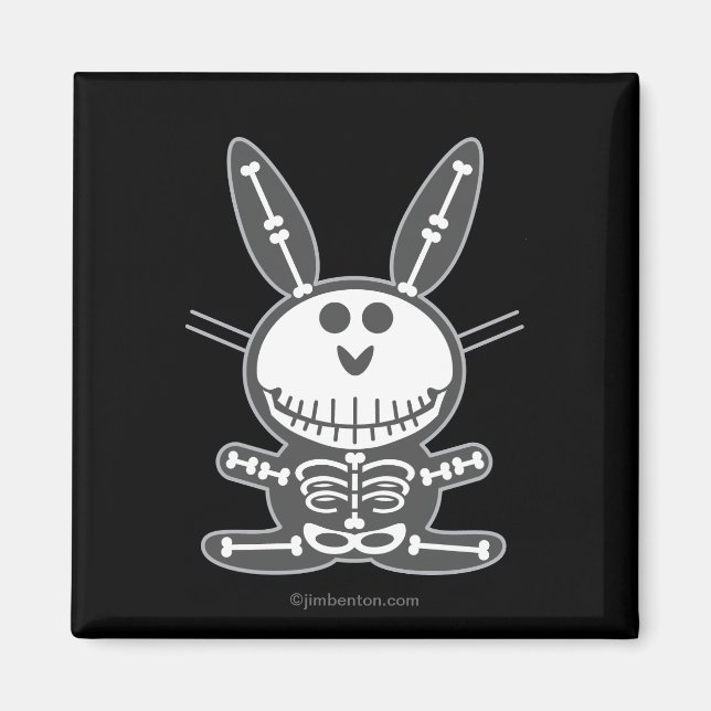 Imã Skeleton Bunny (Frente)