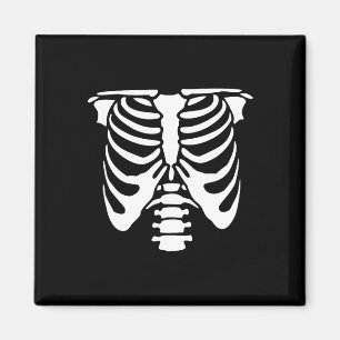 Imã Skeleton Chest Rib Cage Bones Halloween Raio-X
