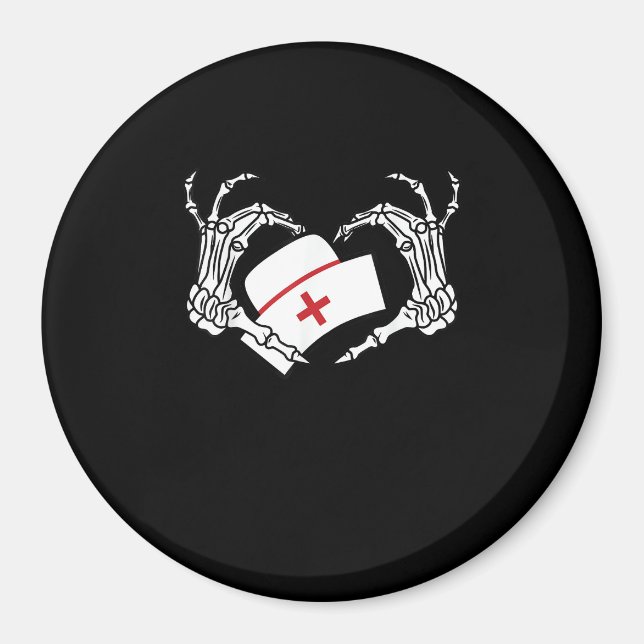 Imã Skeleton Coração Preguiçoso Diy Halloween Figurume (Frente)