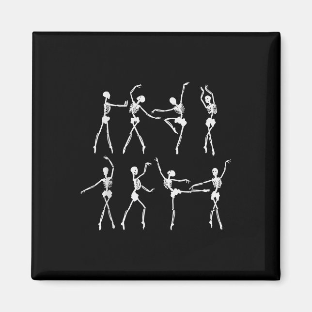 Imã Skeleton Costume Ballerinas Balé Dance Cute Hall (Frente)