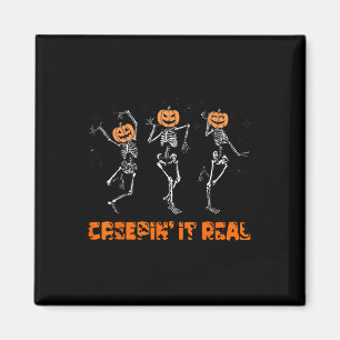 Imã Skeleton Dançando É Muito Engraçado No Halloween