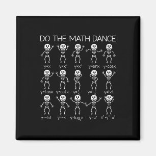 Imã Skeleton Dancing Figures Equação Professor de Mate