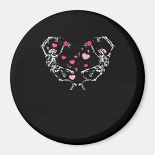 Imã Skeleton Dancing Heart Dia de os namorados Gift Sk
