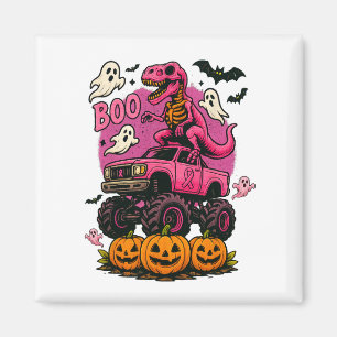 Imã Skeleton Dinosaur T Rex Monster Truck Breas