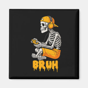 Imã Skeleton do Halloween Vídeo do jogador Jogos Skele