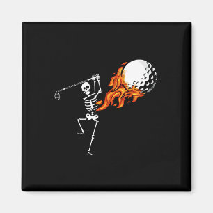 Imã Skeleton Golf Dia de as Bruxas engraçado Costume G