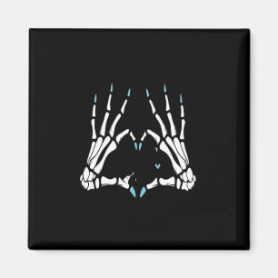 Imã Skeleton Halloween Clássico da Mão