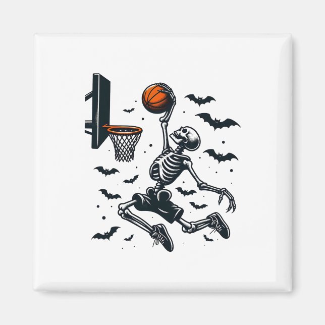 Imã Skeleton Halloween Skeleton Sketll Player (Frente)
