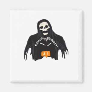 Imã Skeleton Hand Heart Follower Classic