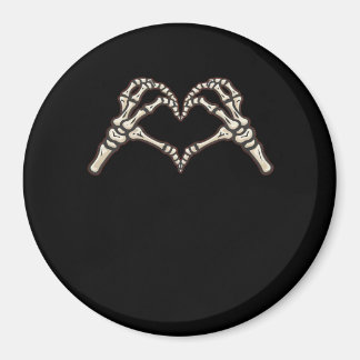 Imã Skeleton Hand Hearts Design