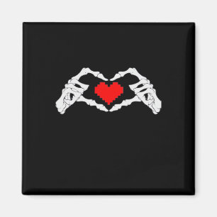 Imã Skeleton Heart and Mands Meme